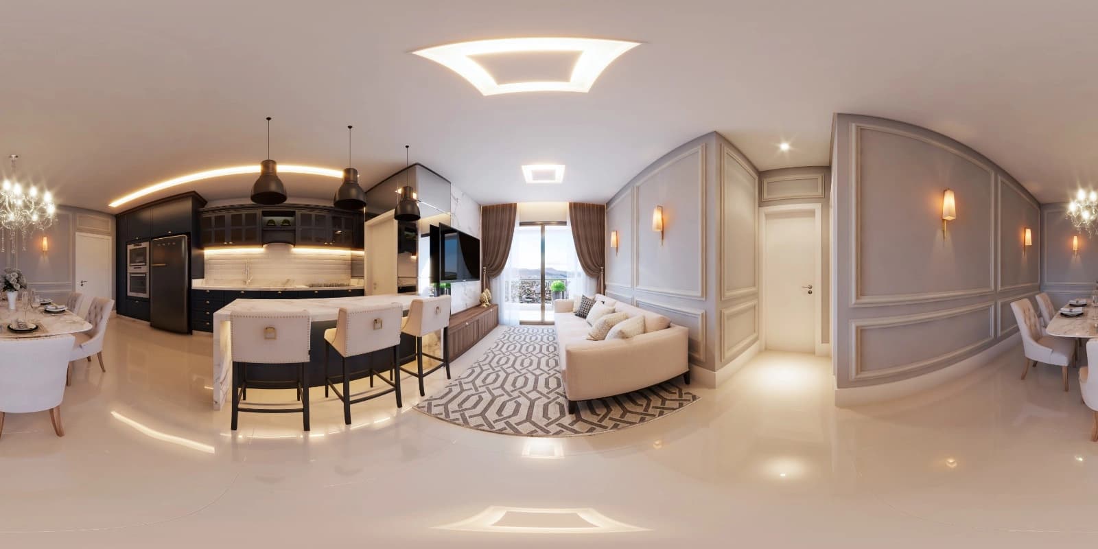 Apto Tipo 01 - Living